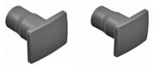Liliput L939886 - Puffer-Set (4 St. rechteckig, gerundet)