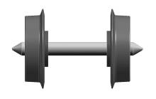 Liliput L949301 - H0e - Scheibenrads. isol.NEM 311 d=7,5 14,7mm (50 St.)