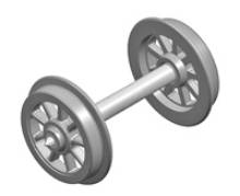 Liliput L949302 - Speichenradsatz NEM 311, d=7,5, L=14,7mm (2 St.)