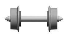 Liliput L969301 - N - Scheibenradsatz isol. NEM 311 d=5,6 mm (50 St.)