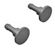 Liliput L969881 - N - Puffer-Set (2 St. flach, 2 St. abgerundet) dick