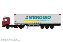Minis LC4071 - MAN F90 Gardinenplanen-Sattelzug Ambrogio