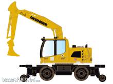 Minis LC4270 - Zweiwege-Bagger Liebherr A922 Rail - DB Bahnbau