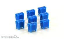 Minis LC46002 - 8er Set Mülltonnen, groß, blau