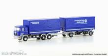 Minis LC4636 - MAN F90, 3-achs Wechselpritschen-Hängerzug THW - Lemke