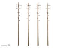 Peco LK-747 - Telegrafenmasten (6er-Pack)