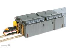 Peco LK-80 - Eisenbahnschuppen/Lokomotivdepot/Lokschuppen