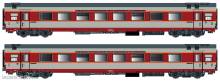 L.S. Models LS40079DC - 2er Set GC Personenwagen A8u SNCF, Ep.IV, Etendard