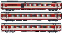 L.S. Models LS40803AC - 3er Set GC Personenwagen SNCF, Ep.IV, Etendard, A, AC