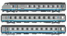 L.S. Models LS41253AC - 3er Set Personenwagen VU+VTU SNCF, Ep.V, TER RA, AC - Lemke