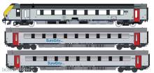 L.S. Models LS43559AC - 3er Set Personenwagen I11 m. Steuerwg. SNCB, Ep.VI, AC - Lemke