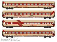 L.S. Models LS96027N - 4er Set Personenwagen TUI Ferienexpress, Ep.IV, Set I