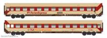 L.S. Models LS96028N - 2er Set Liegewagen TUI Ferienexpress, Ep.IV, Set II