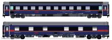L.S. Models LS97038-1N - 2er Set Nachtzugwagen Bcmz + WLABmz ÖBB Nightjet, Ep.VI, DAN