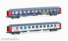 L.S. Models LS98098N - 2er Set Liegewagen Bvcmz Snälltaget, Ep.VI - Lemke
