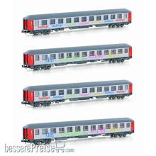 L.S. Models LS98099N - 4er Set Liegewagen Bvcmz Snälltaget, Ep.VI, D300 - Lemke