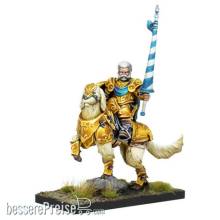 Mantic MAGKWHF203 - Kings of War Halfling Muster Captain on Aralez