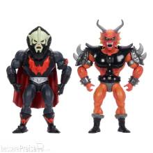 Mattel MATTJHG81 - Masters of the Universe x Stranger Things Origins Actionfiguren 2er-Pack Hordak & Hellfire-Man 14 cm