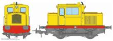 REE Modeles MB-123 - MOYSE 32 TDE, INDUSTRIAL closed cabin, Yellow / Red Era III-IV-V - ANALOG DC