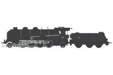 REE Modeles MB-129-S - 6-141 E 458 SNCF VEYNES depot, DABEG water pump, 25 m³ 25 A 88 tender DCC Sound & Smoke