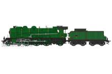 REE Modeles MB-134S - 2-231 D 154 PLM - Simple smoke stack Era II - DCC Sound & Smoke