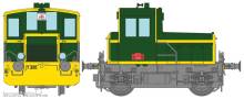 REE Modeles MB-148 - Y 2110 SNCF green 301, yellow front beam, yellow strip, grey frame, District 6 Era IV ANALOG DC
