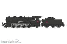 REE Modeles MB-158 - 141 C 579 + Tender 23.180 Passive defense, PLM Plate - Black SNCF Era III - ANALOG