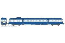 REE Modeles MB-163-SAC - X 2816 modernized, Blue 202, White 708 and Grey 804, relief logo, LYON-VAISE, SNCF Era IV-V. Railcar saved by « L’autorail X2800 du Haut-Doubs » - AC SOUND