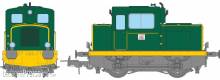 REE Modeles MB-219-S - MOYSE 32 TDE, INDUSTRIAL, Marchal light, GREEN Yellow line, DCC Sound