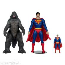 McFarlane Toys MCF13861 - DC Justice League Monsterverse DC Multiverse Actionfiguren 2er-Pack Superman Vs, Godzilla 30 cm