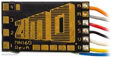 Zimo MN160 - Bedrahtete Variante des N, 7 Anschlussdrähte (2x Schiene, 2x Motor, Gem. Pluspol, 2x FA)- DCC, Motorola, DC analog, kein AC analog