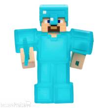 Moose Toys MOTO42766 - Minecraft Heroes of Goo Jit Zu Meteor Madness Dehnbare Figur Steve 12 cm