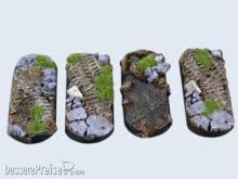 Micro Art Studio MSB00128 - Ruins Bases, Bike 25x70mm (4)