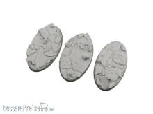 Micro Art Studio MSB05575 - Ruined Chapel Bases, Oval 75x42mm (2)