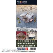 Micro Art Studio MSH00130 - WW2 Normandy Large Tin Shed PREPAINTED