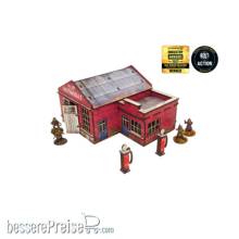Micro Art Studio MSH00131 - WW2 Normandy Garage w. Petrol Station PREPAINTED