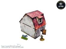 Micro Art Studio MSH00161 - WW2 Normandy Coach House w. Chicken Coop PREPAINTED [28mm/1:56]