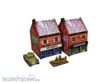 Micro Art Studio MSH00170 - WW2 Normandy Cafe PREPAINTED [15mm/1:100]