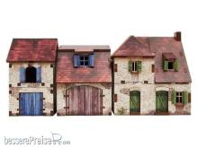 Micro Art Studio MSH00189 - WW2 Normandy Farmhouse w. Outbuildings PREPAINTED [15mm/1:100]