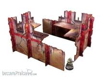Micro Art Studio MSH00222 - Imperial Walls Low Red (2) PREPAINTED