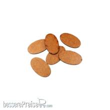 Micro Art Studio MSH10060 - HDF 3mm Bases Oval 60x35mm (6)