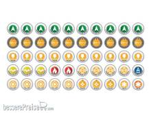 Micro Art Studio MSP00265 - N4 Infinity Tokens Starter Set (50) w. Orders Green