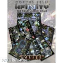 Modiphius Entertainment MUH050268 - Infinity: Paradiso Geomorphic Tile Set (Accessory)