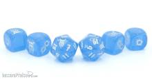 Modiphius Entertainment MUH051749 - Achtung! Cthulhu 2d20: Blauer Kristall Dice Set