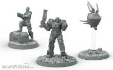 Modiphius Entertainment MUH051907 - Fallout: Wasteland Warfare - Brotherhood of Steel: Knight-Captain Cade and Paladin Danse
