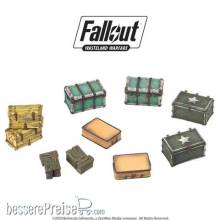 Modiphius Entertainment MUH051920 - Fallout: Wasteland Warfare - Terrain Expansion: Cases and Crates