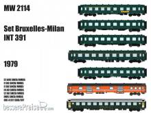 L.S. Models MW2114 - 7er Set Personenwagen Set Brüssel-Mailand Ep.IV - Lemke