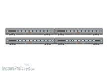 L.S. Models MW2405DC - 4er Set Personenwagen Metropolitan, Ep.V, Set 2 - Lemke