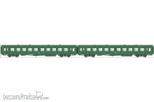 L.S. Models MW40032 - 2er Set Personenwagen USI B10t U61, 2.Kl. SNCF, Ep.IVa - Lemke