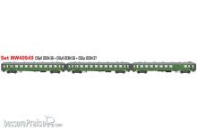L.S. Models MW40949 - 3er Set Personenwagen OCEM PLM, Ep.IIb